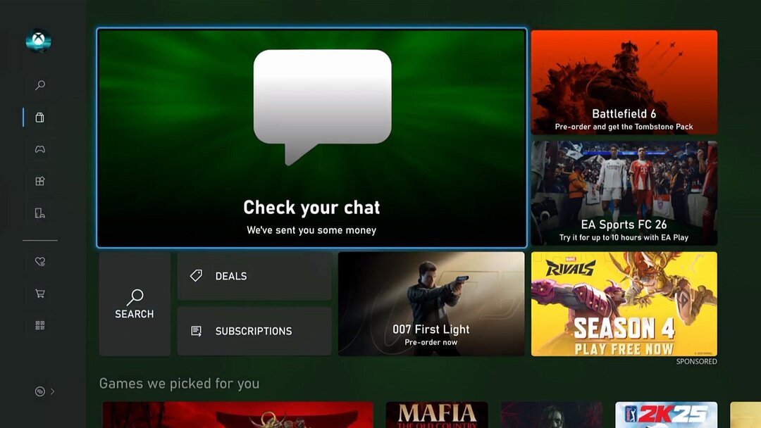 Microsoft Store Tells Xbox Fans To ‘Check Your Chat’ For Free Money