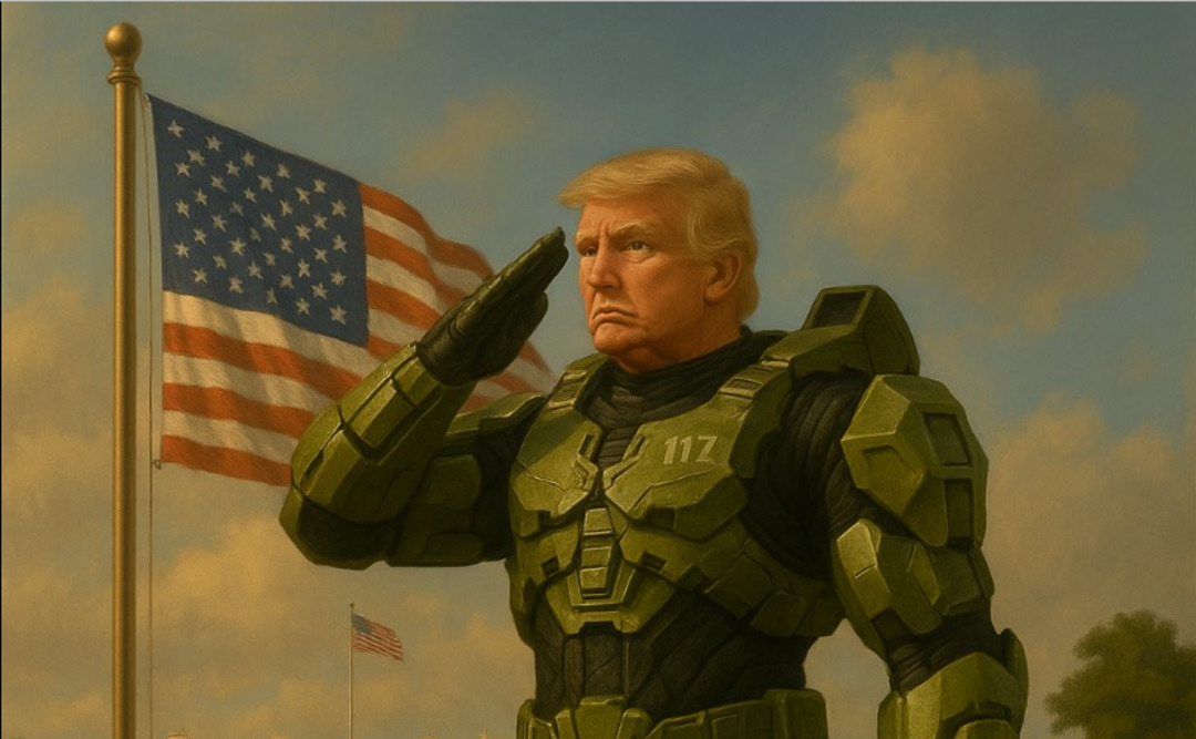 The White House Uses AI To Turn Donald Trump into Master Chief